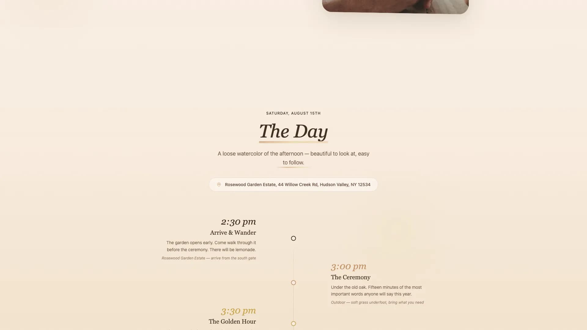 Luminous — Romantic Wedding Invitation Landing Page Template
