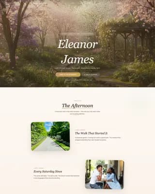 Luminous — Romantic Wedding Invitation Landing Page Template