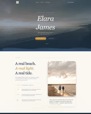 Shore - Cinematic Coastal Wedding Landing Page Template