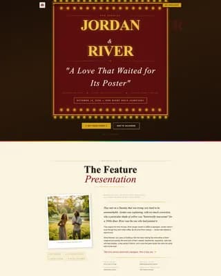 Radiant — Pride LGBTQ+ Wedding Landing Page Template