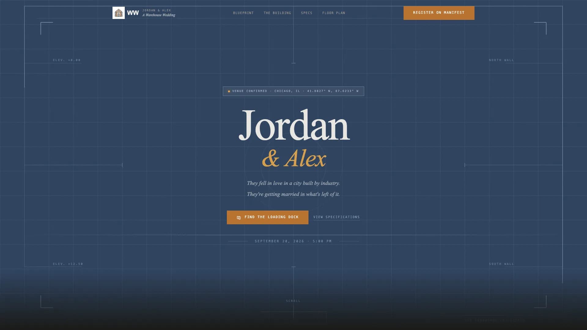Rustic — Industrial Vintage Celebration Landing Page Template
