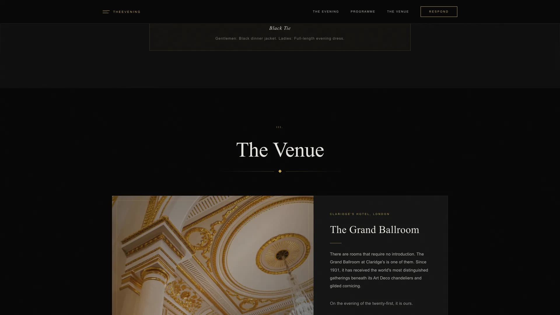 Soiree — Elegant Wedding Invitation Landing Page Template