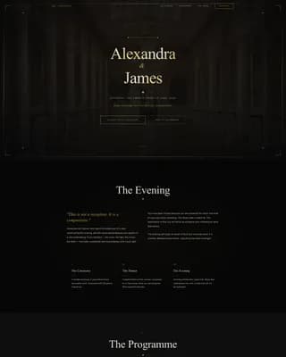 Soiree — Elegant Wedding Invitation Landing Page Template