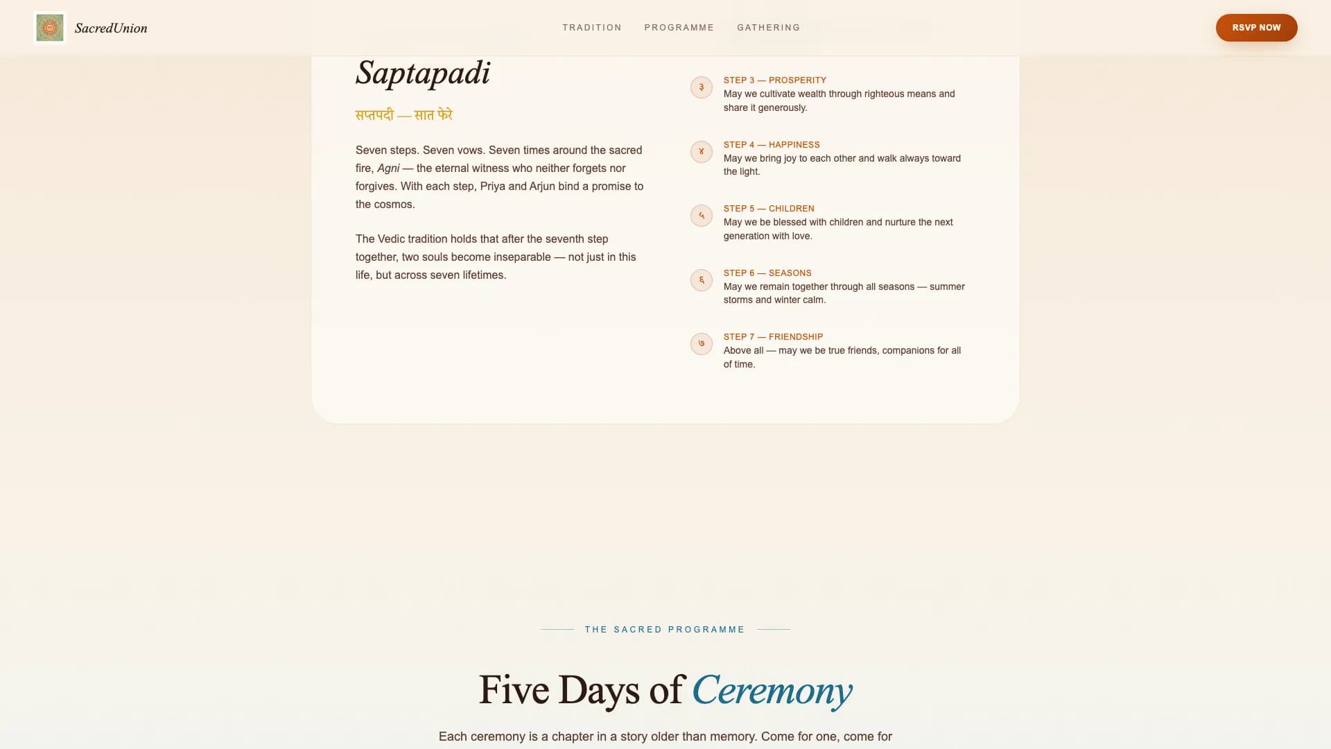 Heritage — Authentic Cultural Ceremony Landing Page Template