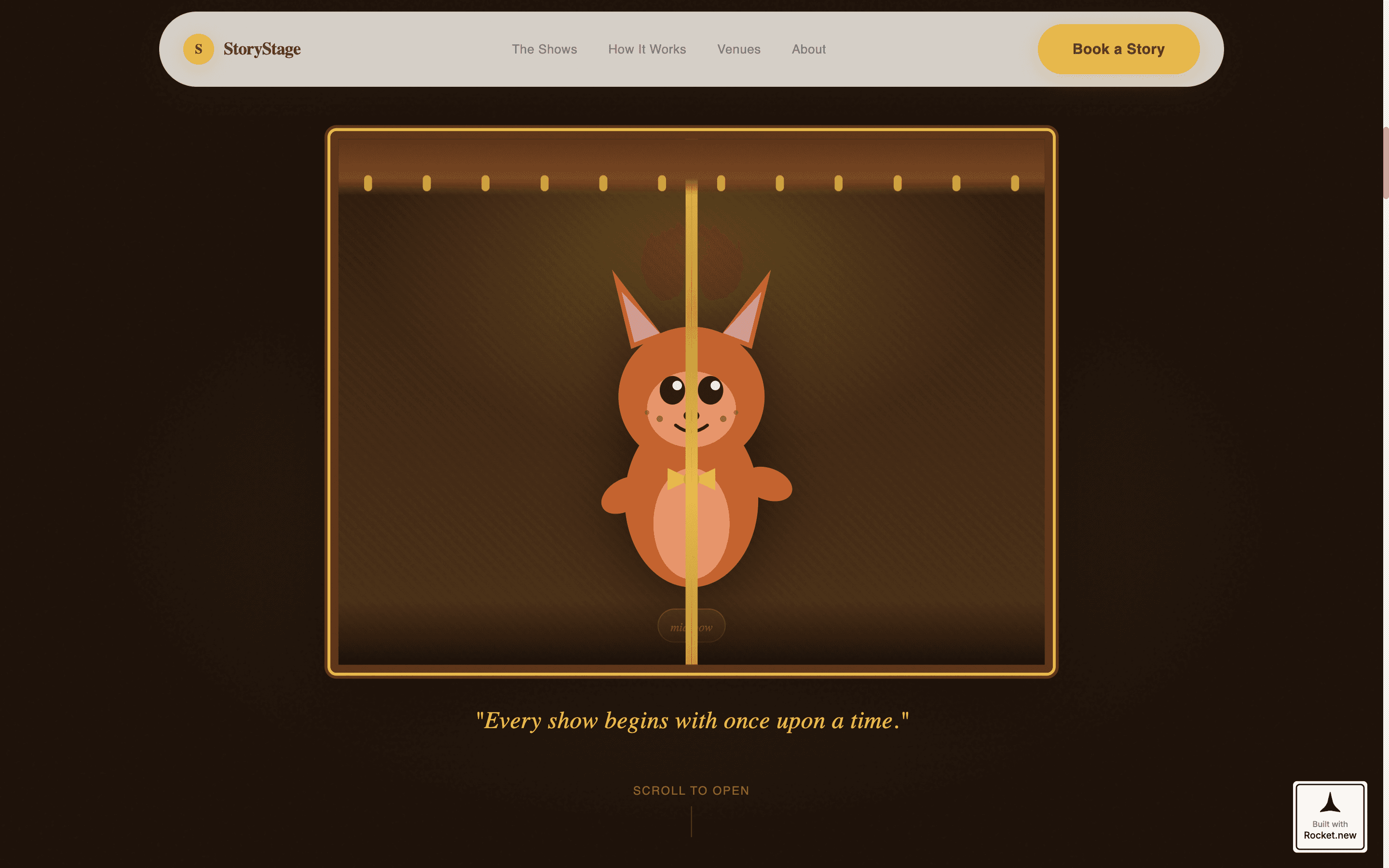 Children's Entertainer & Puppet Show Booking Website Template