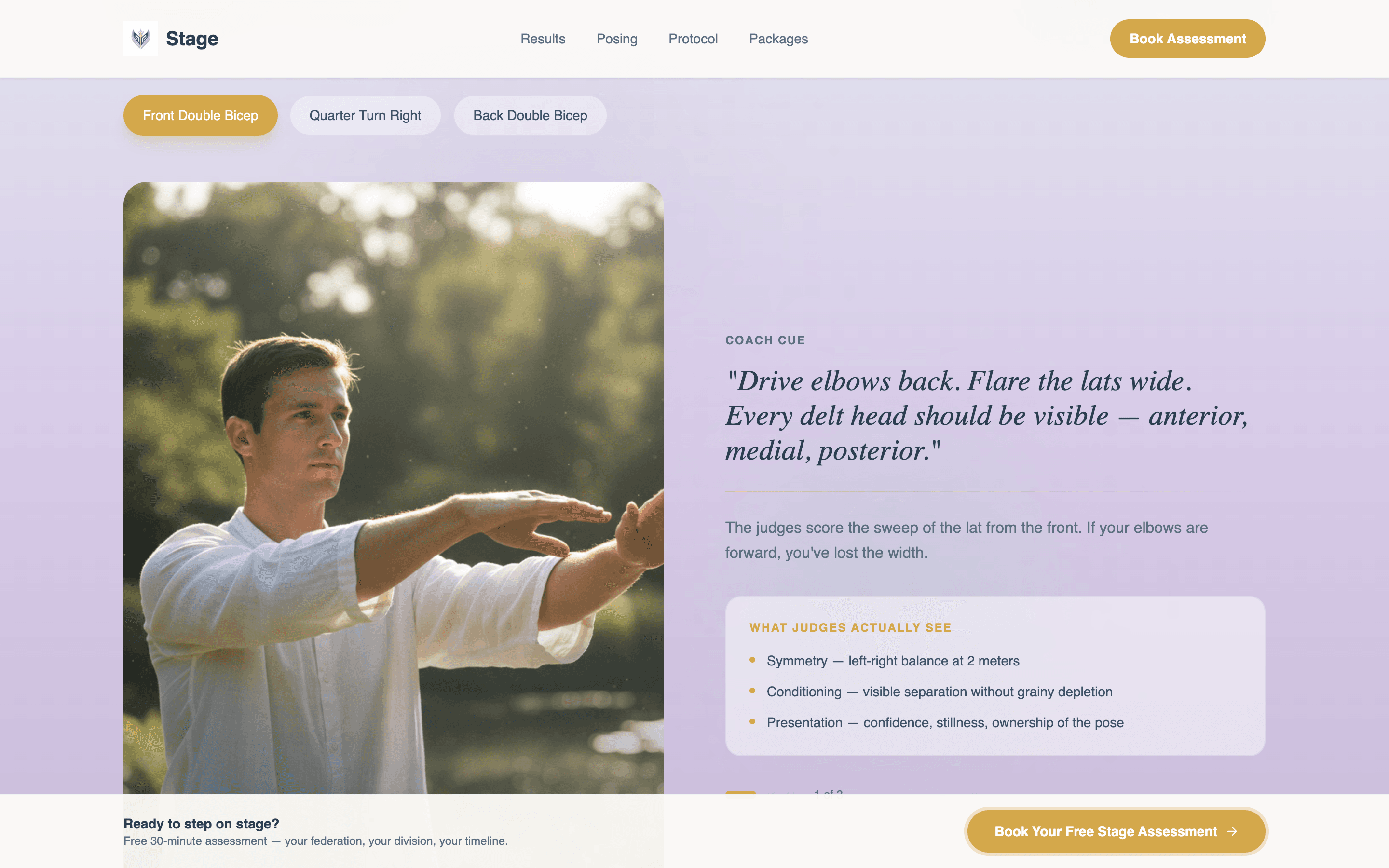 Contest Prep & Competition Bodybuilding Coach Website Template
