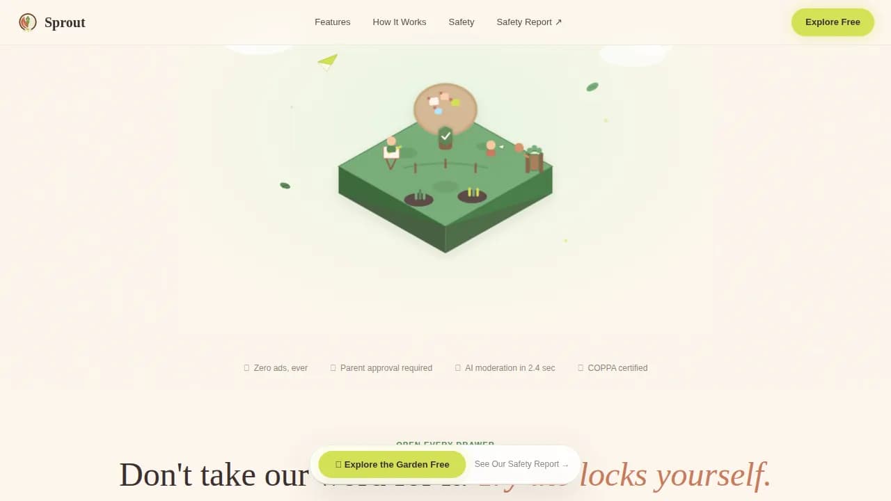 Kids Online Safety & Tech Professional Website Template