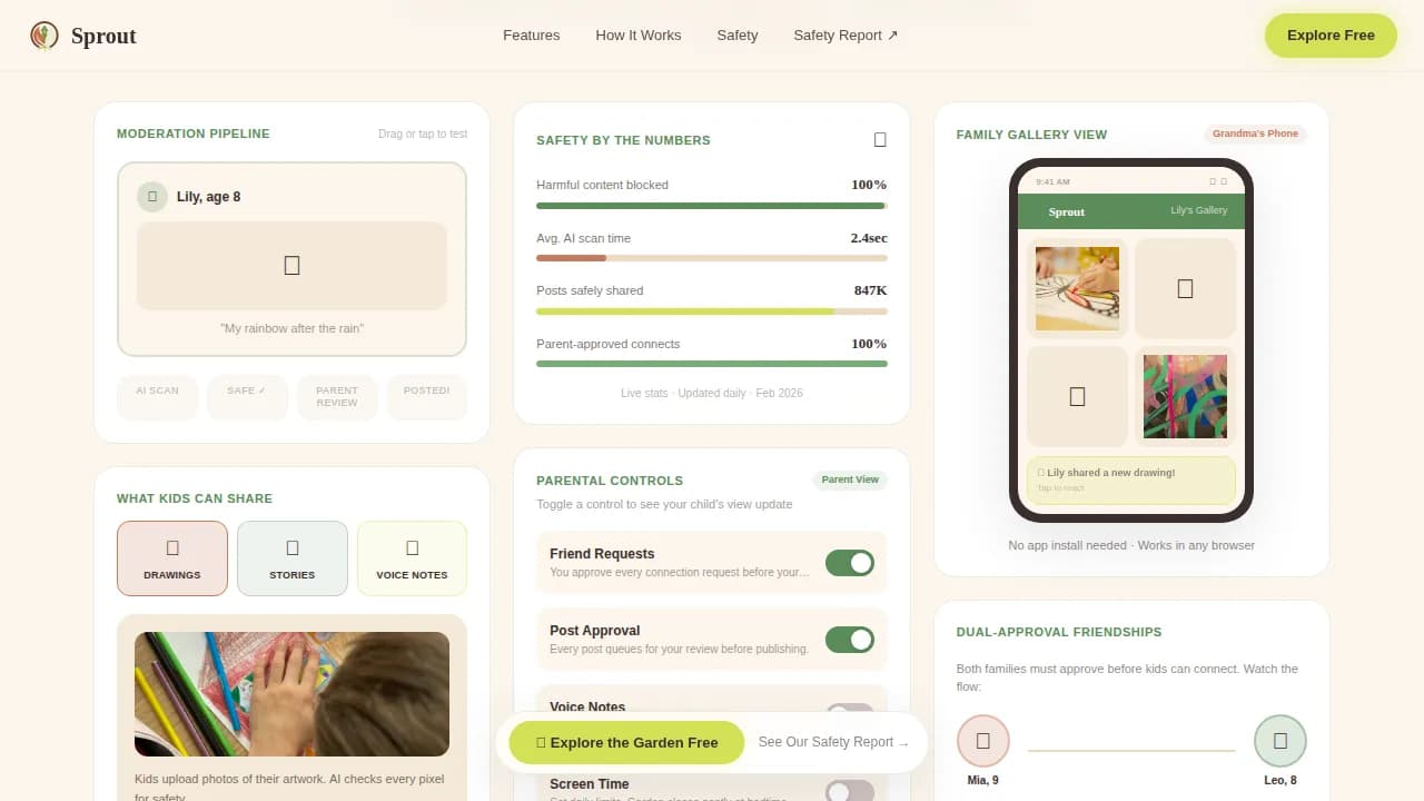 Kids Online Safety & Tech Professional Website Template