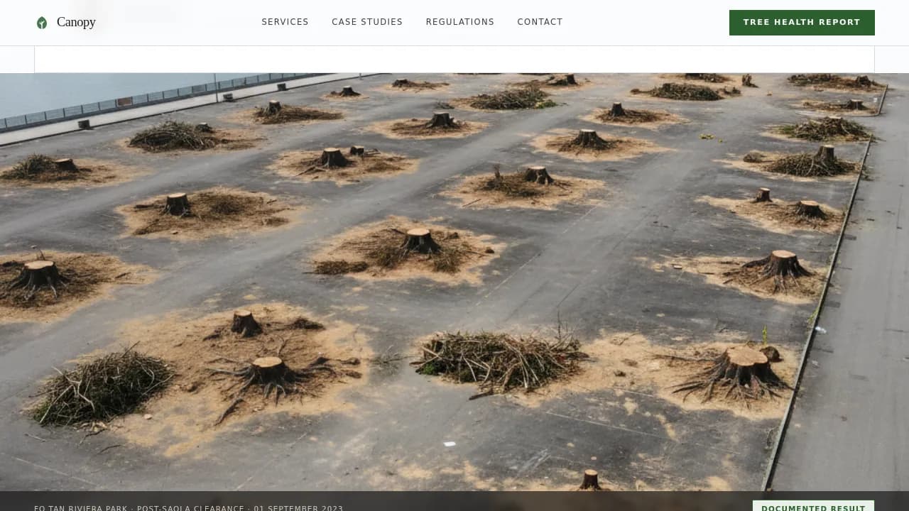 Canopy - Expert Arborist Comparison Landing Page Template