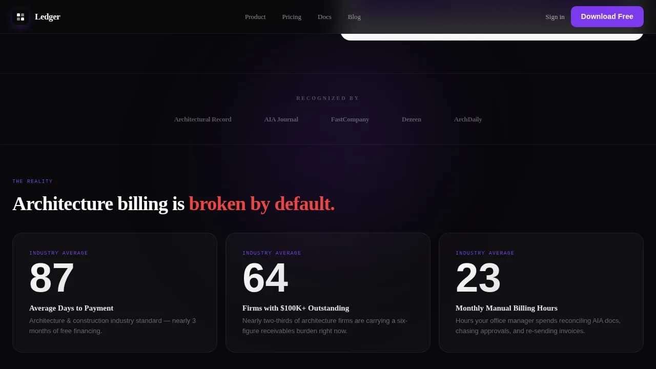 Complete Architecture Firm Software Professional Website Template