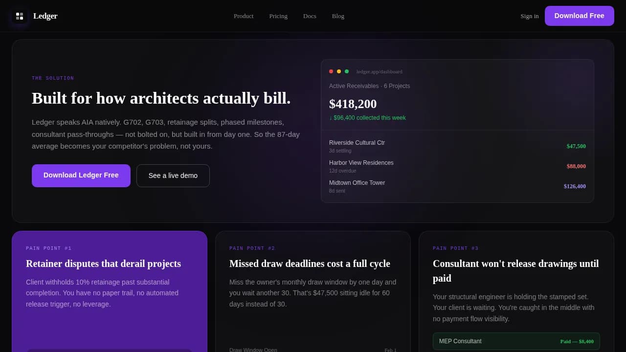 Complete Architecture Firm Software Professional Website Template