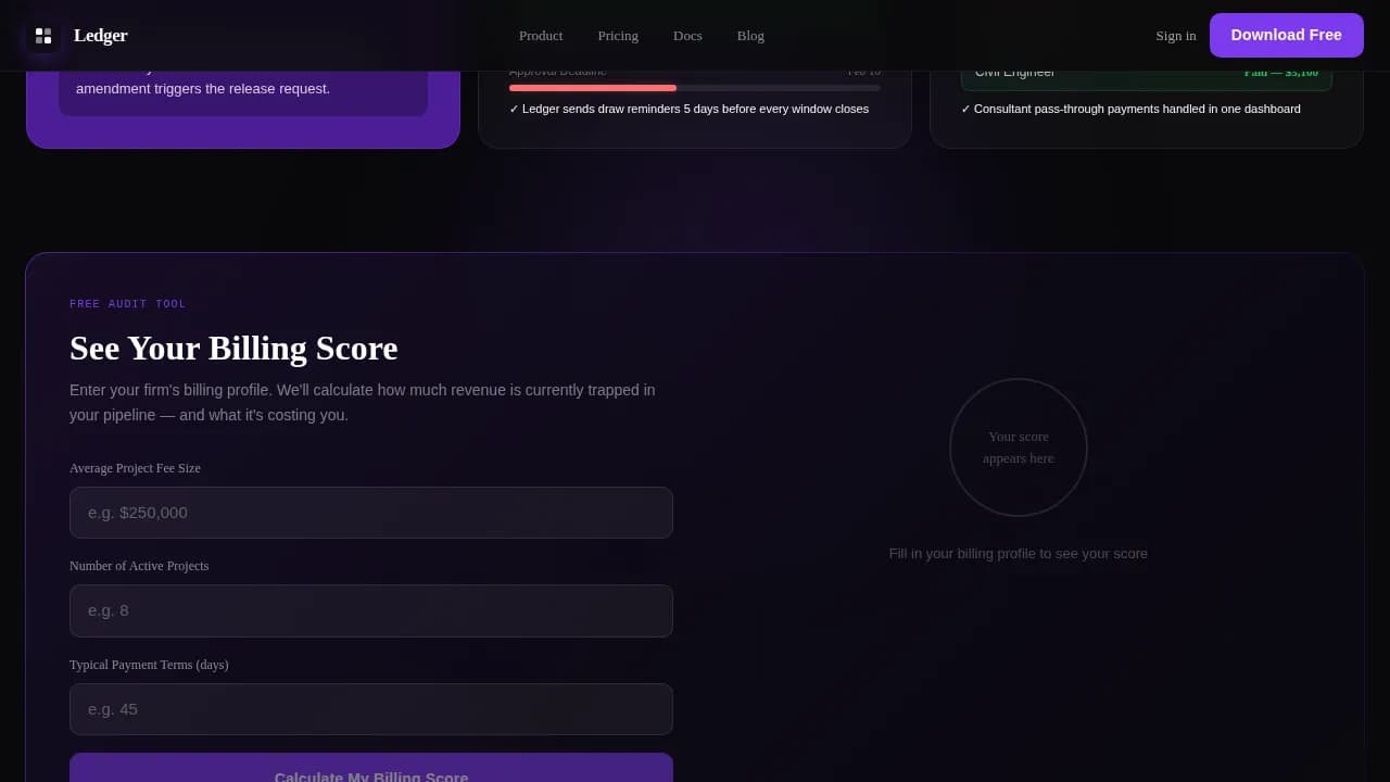 Complete Architecture Firm Software Professional Website Template