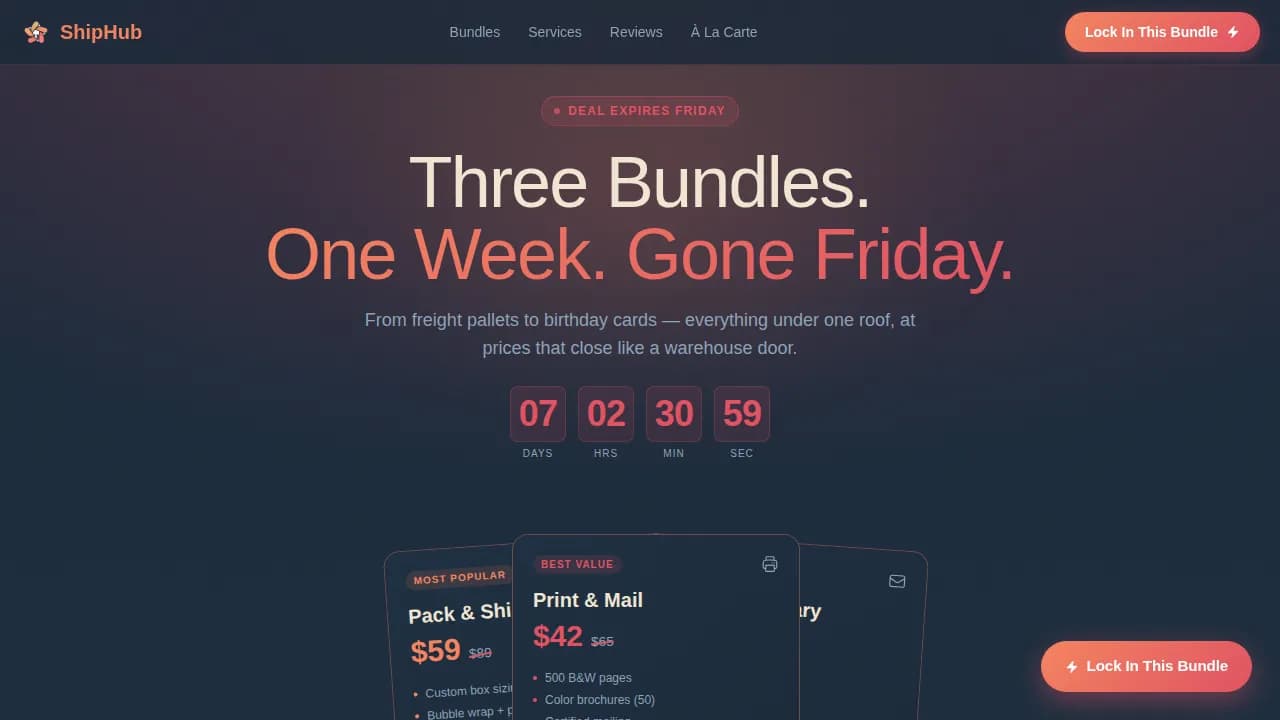 Premium Local Brick & Mortar Business Pre-Launch & Coming Soon Website Template