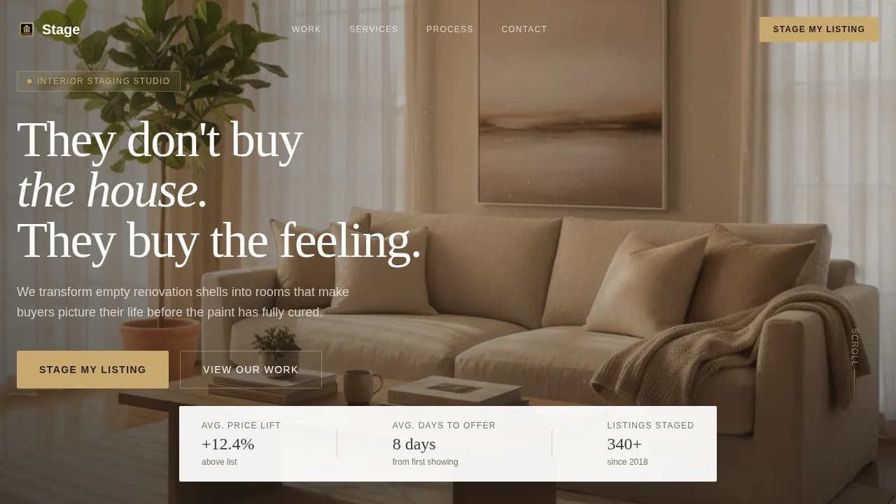Home Staging & Decor Professional Website Template