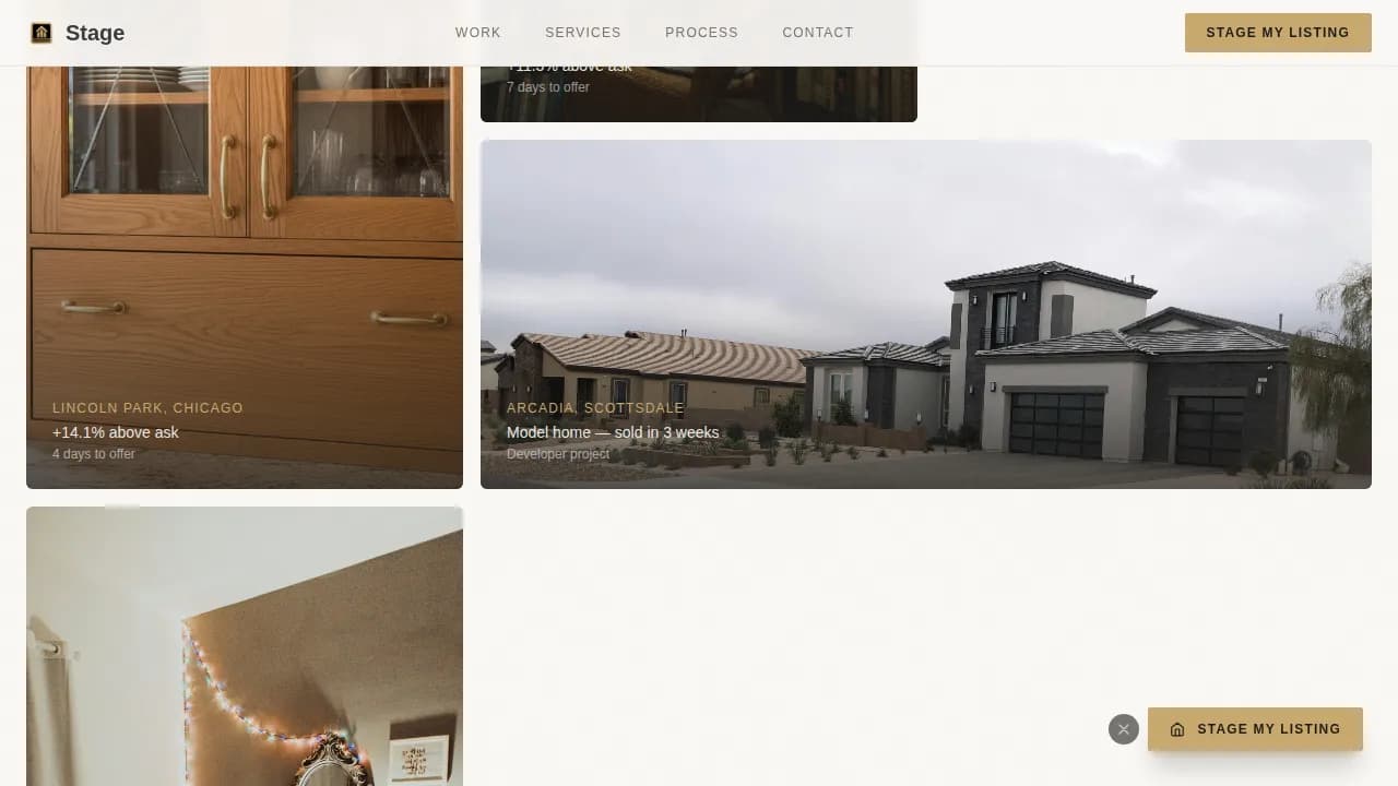 Home Staging & Decor Professional Website Template