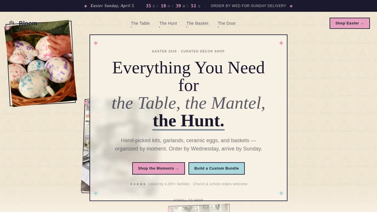 Specialist Easter Business Pre-Launch & Coming Soon Website Template