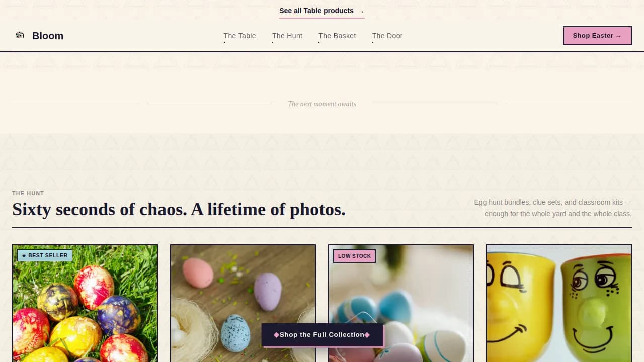 Specialist Easter Business Pre-Launch & Coming Soon Website Template