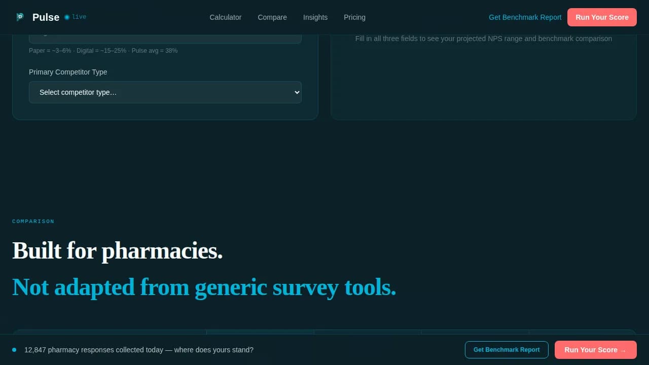 Expert Pharmacy Software Cost Estimator Website Template