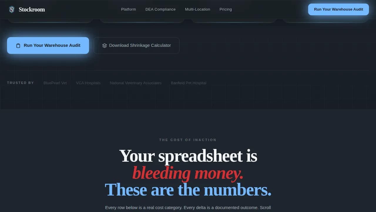 Specialist Veterinary Software Cost Estimator Website Template