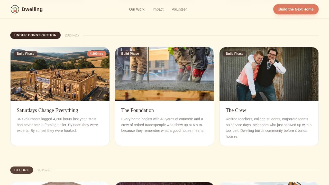 Housing & Homelessness Professional Website Template