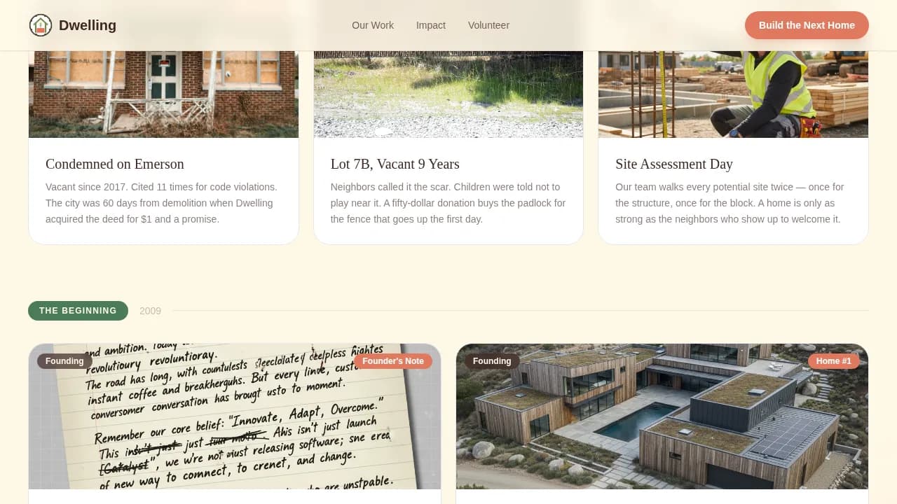 Housing & Homelessness Professional Website Template