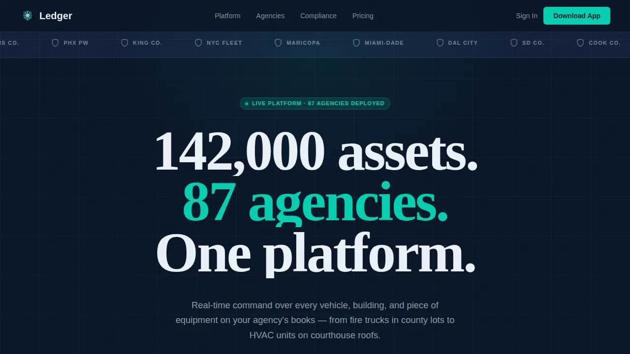 Government Software Comparison Website Template