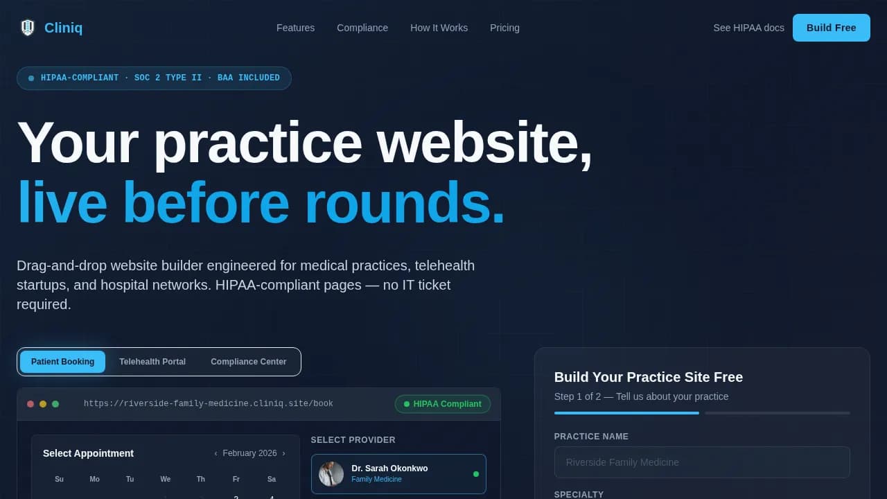 Healthcare Software & SaaS Privacy Policy & Terms Website Template