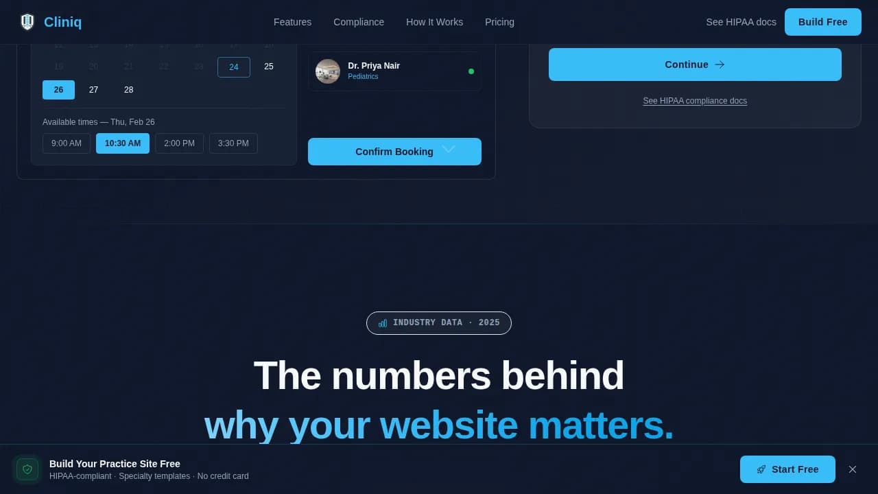 Healthcare Software & SaaS Privacy Policy & Terms Website Template