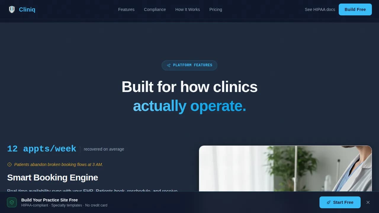 Healthcare Software & SaaS Privacy Policy & Terms Website Template