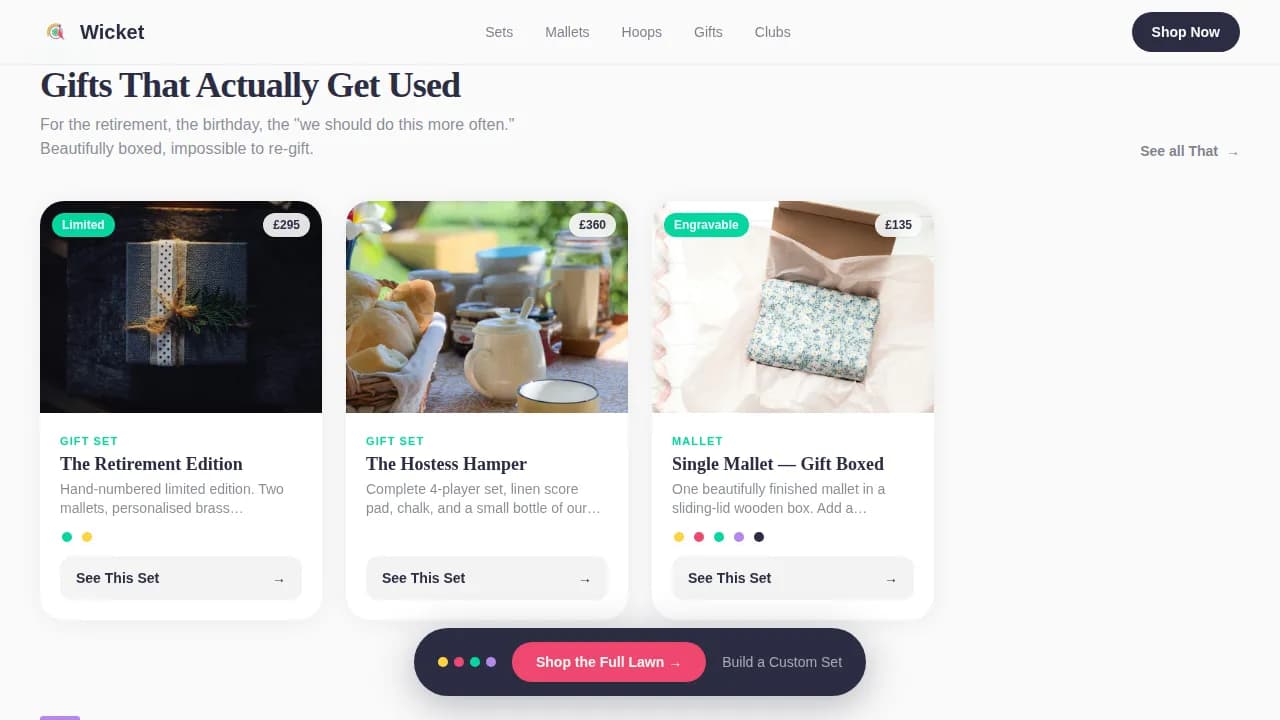 Hobby & Passion Supplies Portfolio Website Template