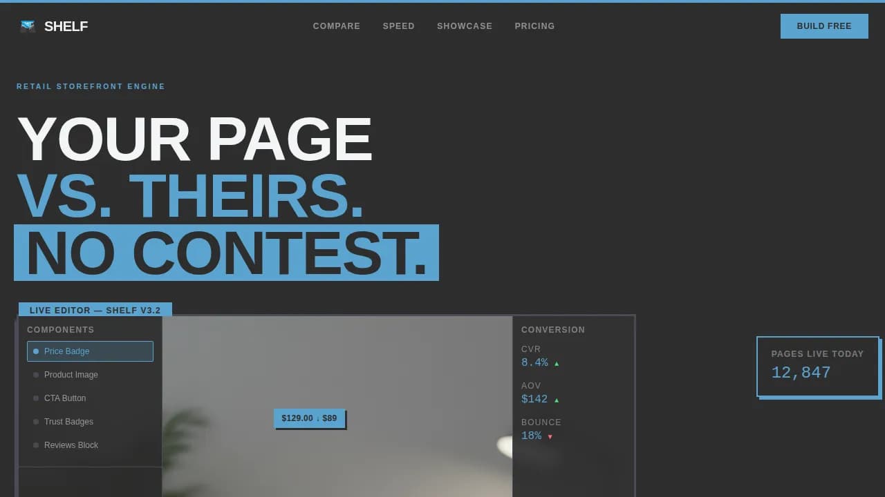 Retail Digital Presence Comparison Website Template
