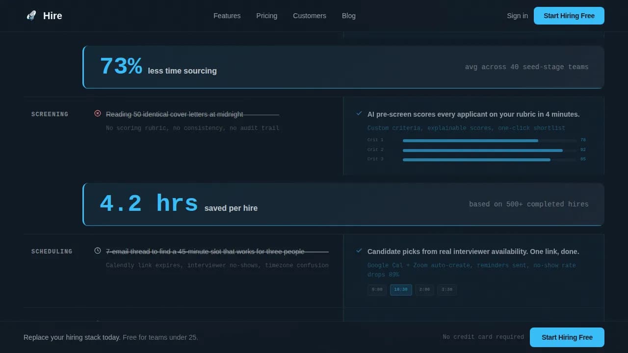 HRTech Startup Careers & Recruitment Website Template