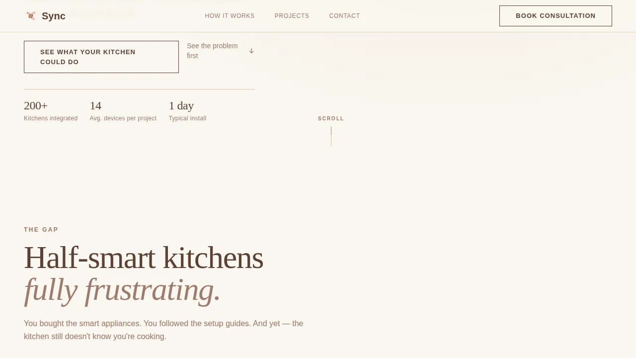 Kitchen Renovation Appointment Booking Website Template