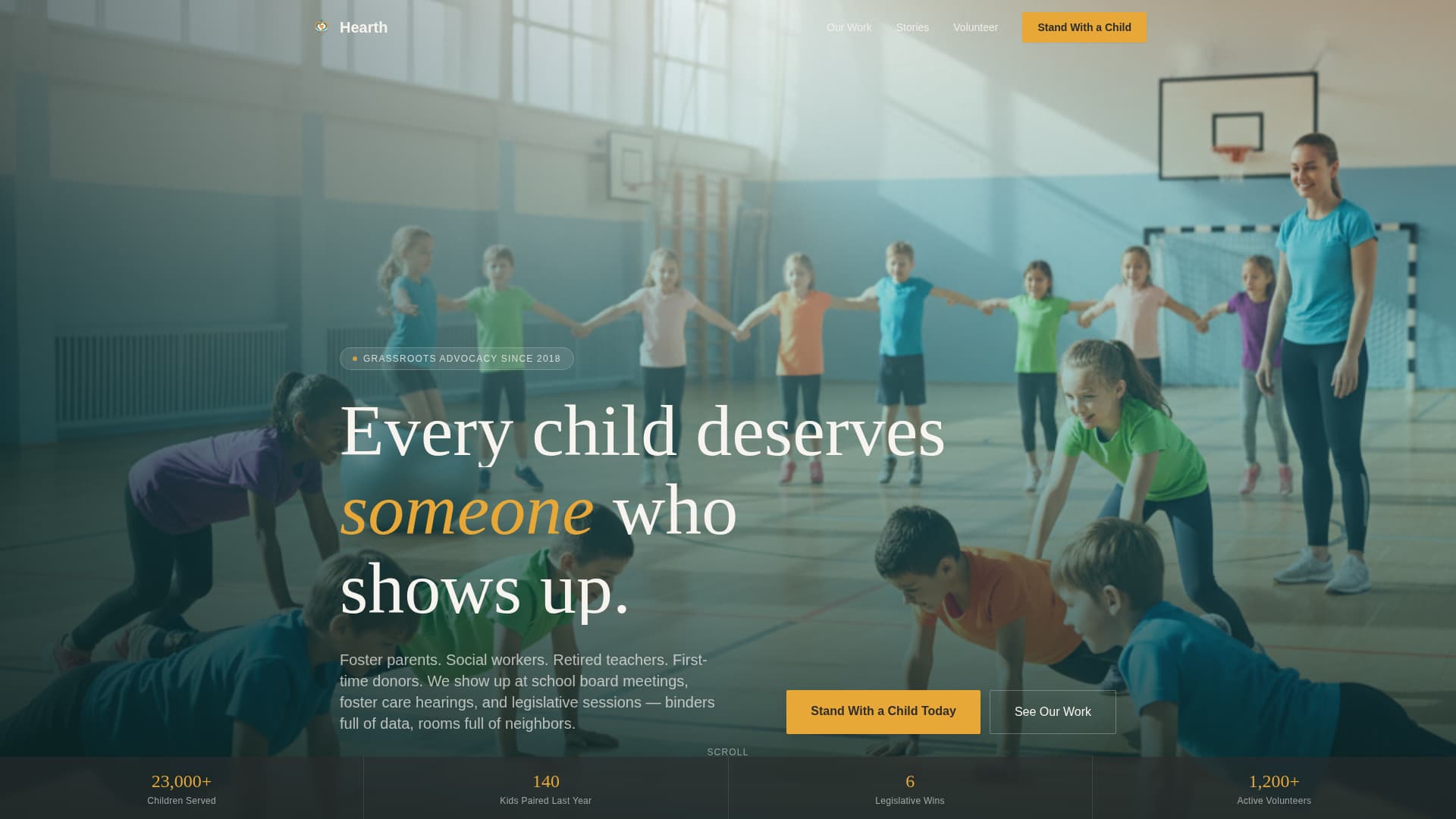 Child Welfare Nonprofit Professional Website Template