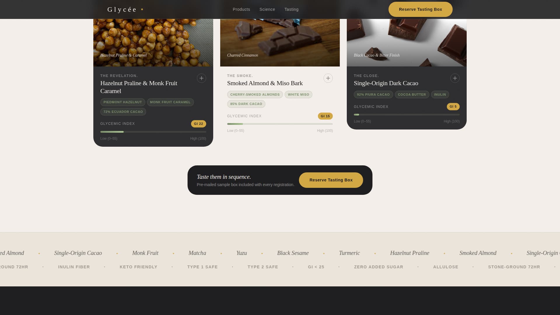 Glyce - Artisan Confectionery Landing Page Template