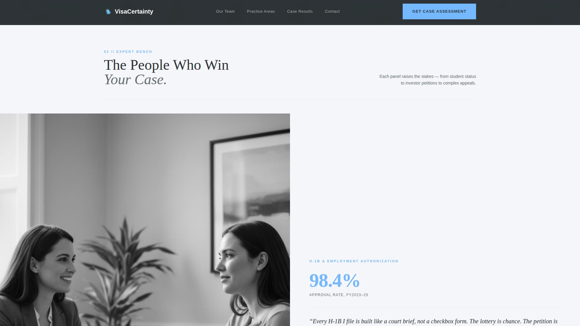Immigration Consultant Professional Website Template
