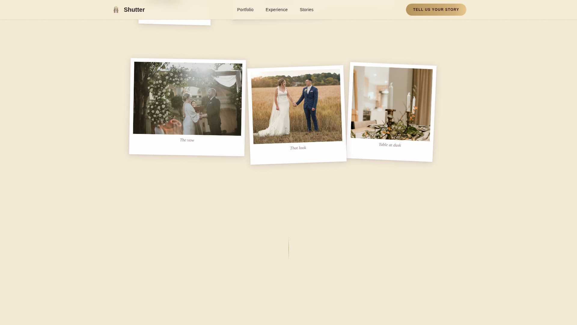 Rustic Wedding Blog Website Template