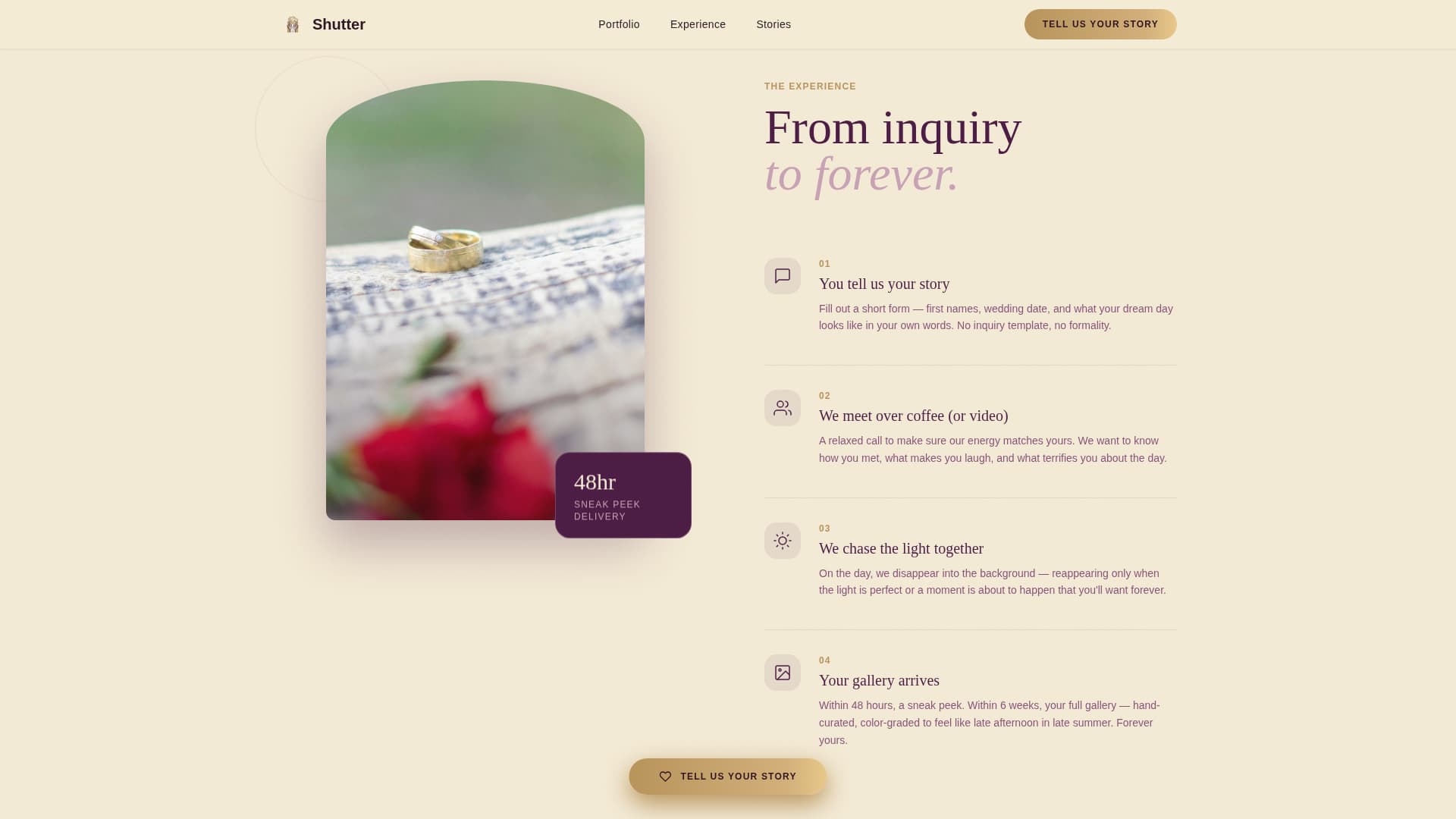 Rustic Wedding Blog Website Template