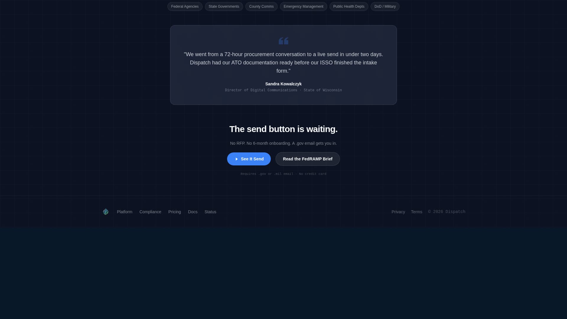 Government Software Privacy Policy Website Template