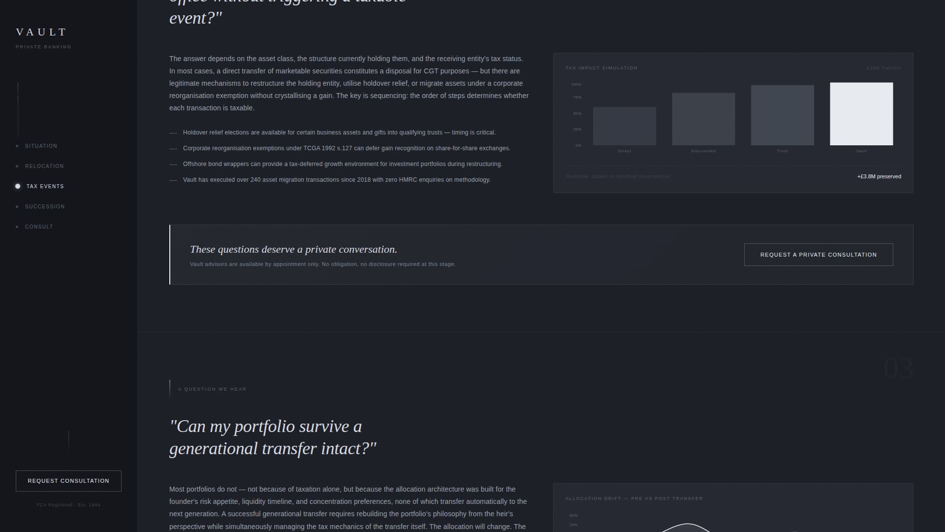 Vault - Confidential Privatebanking Landing Page Template
