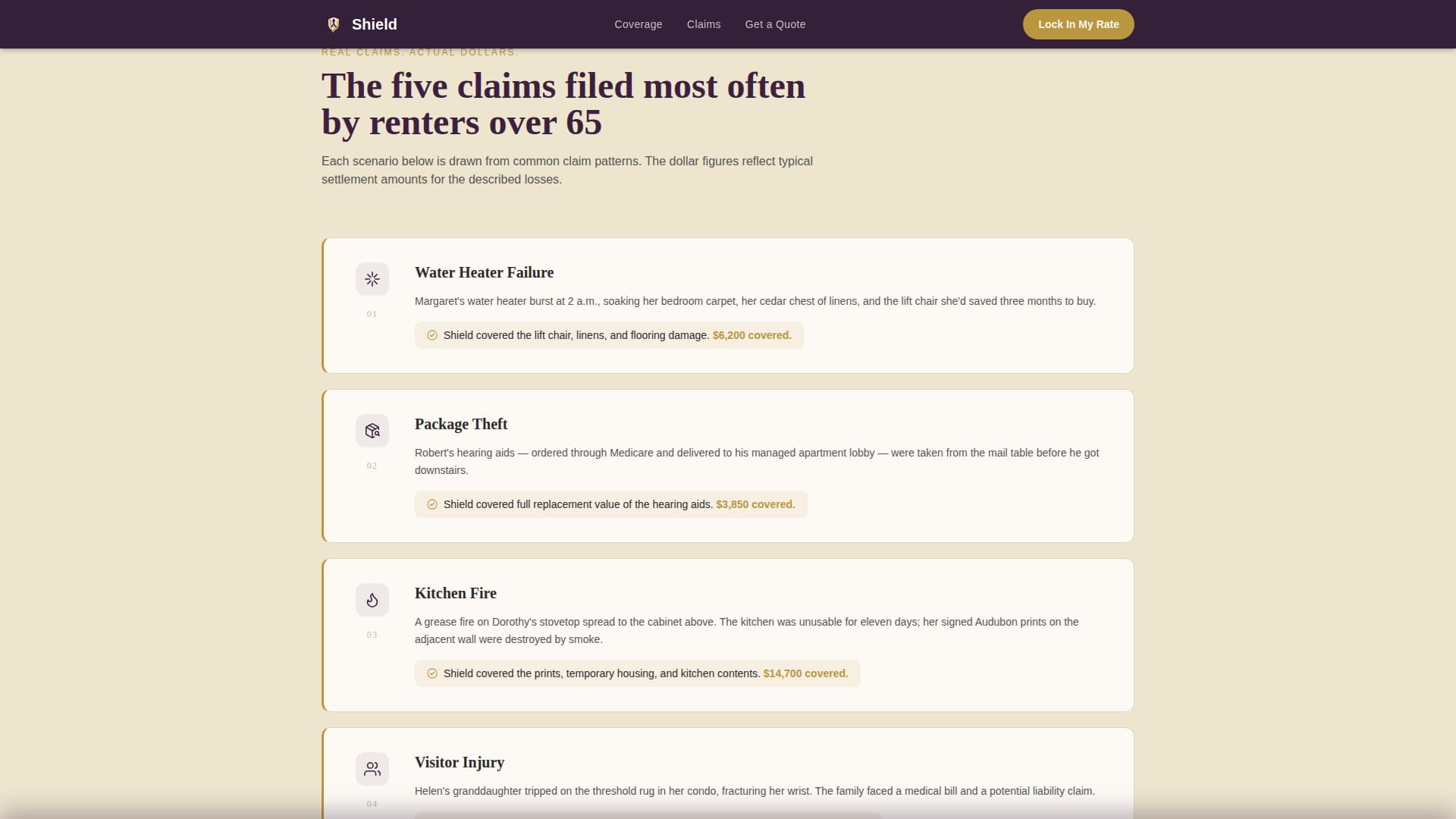 Retiree Insurance Cost Estimator Website Template