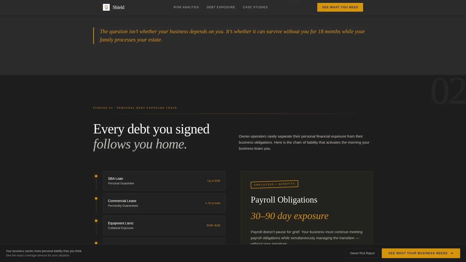 Specialist Small Business Owner Insurance Cost Estimator Website Template