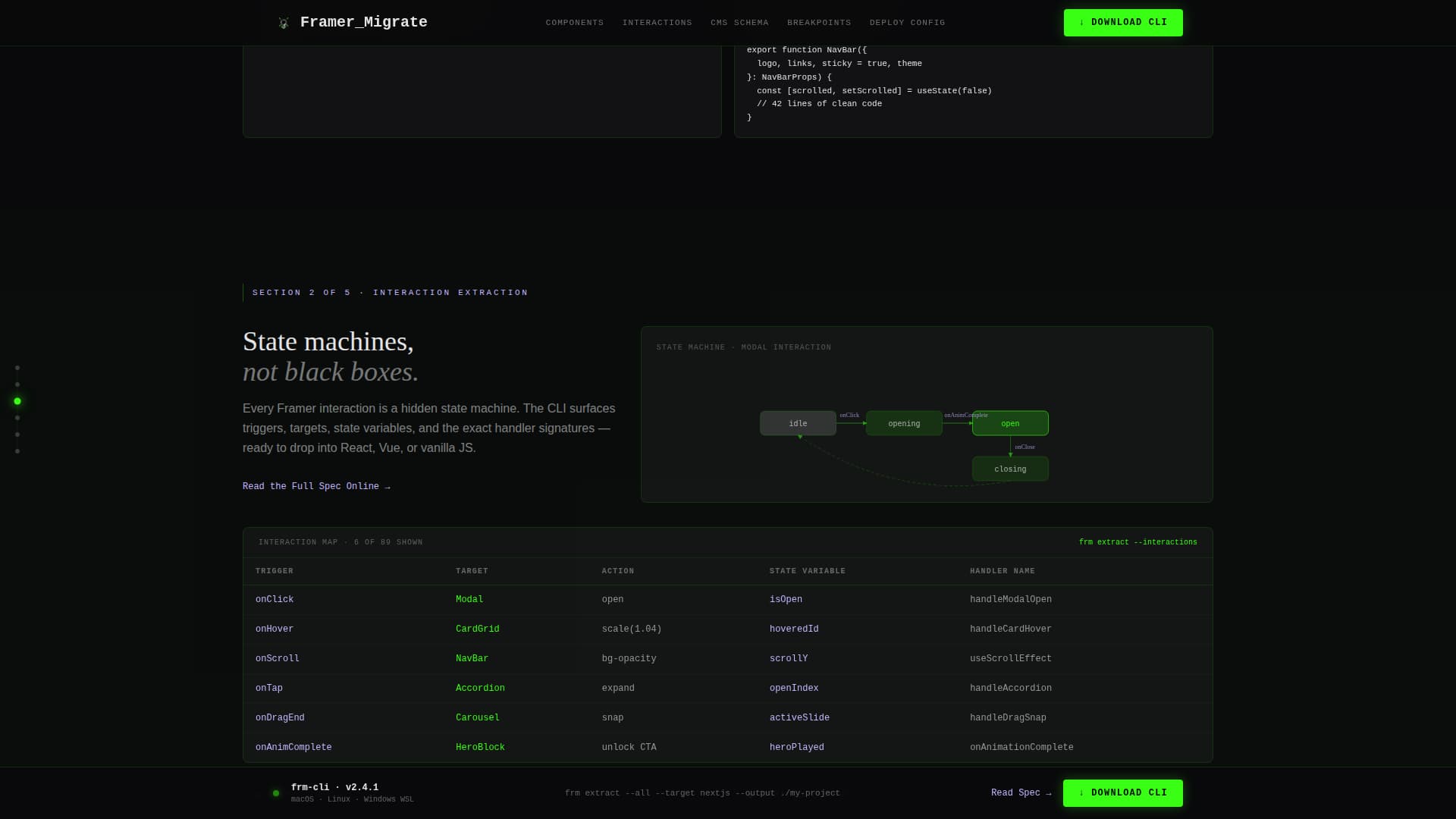 Migrate - Exhaustive Framermigration Landing Page Template