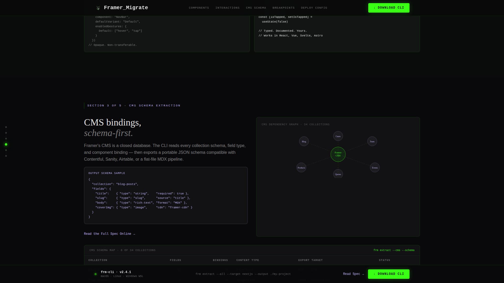 Migrate - Exhaustive Framermigration Landing Page Template