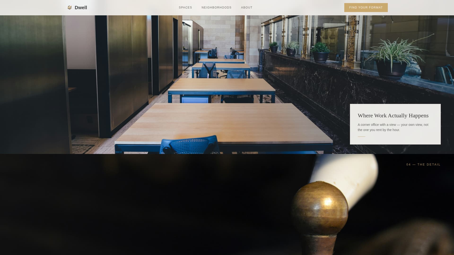 Live/Work Space Real Estate Professional Website Template