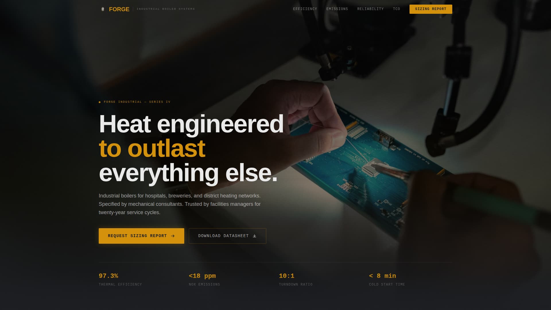 Component & Equipment Manufacturing Professional Website Template