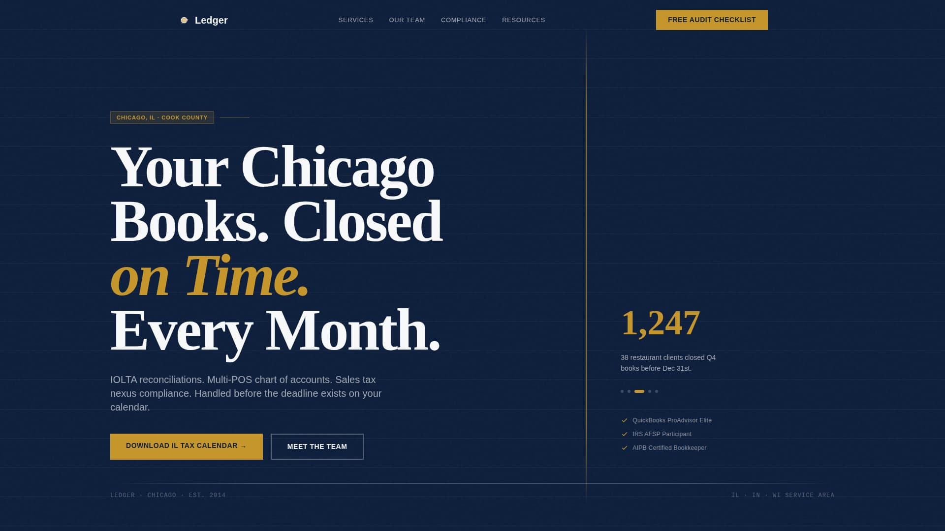 Bookkeeper Booking Website Template