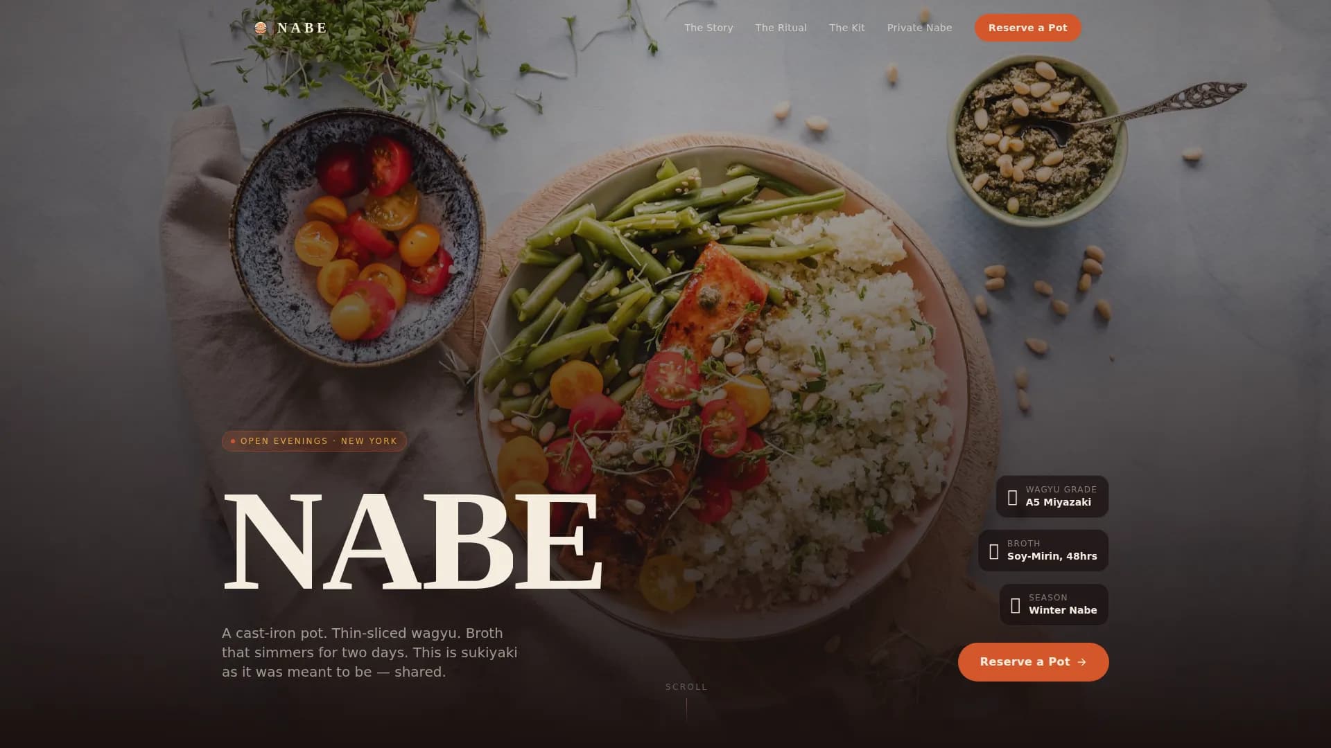 Regional & Specialty Restaurant Professional Website Template
