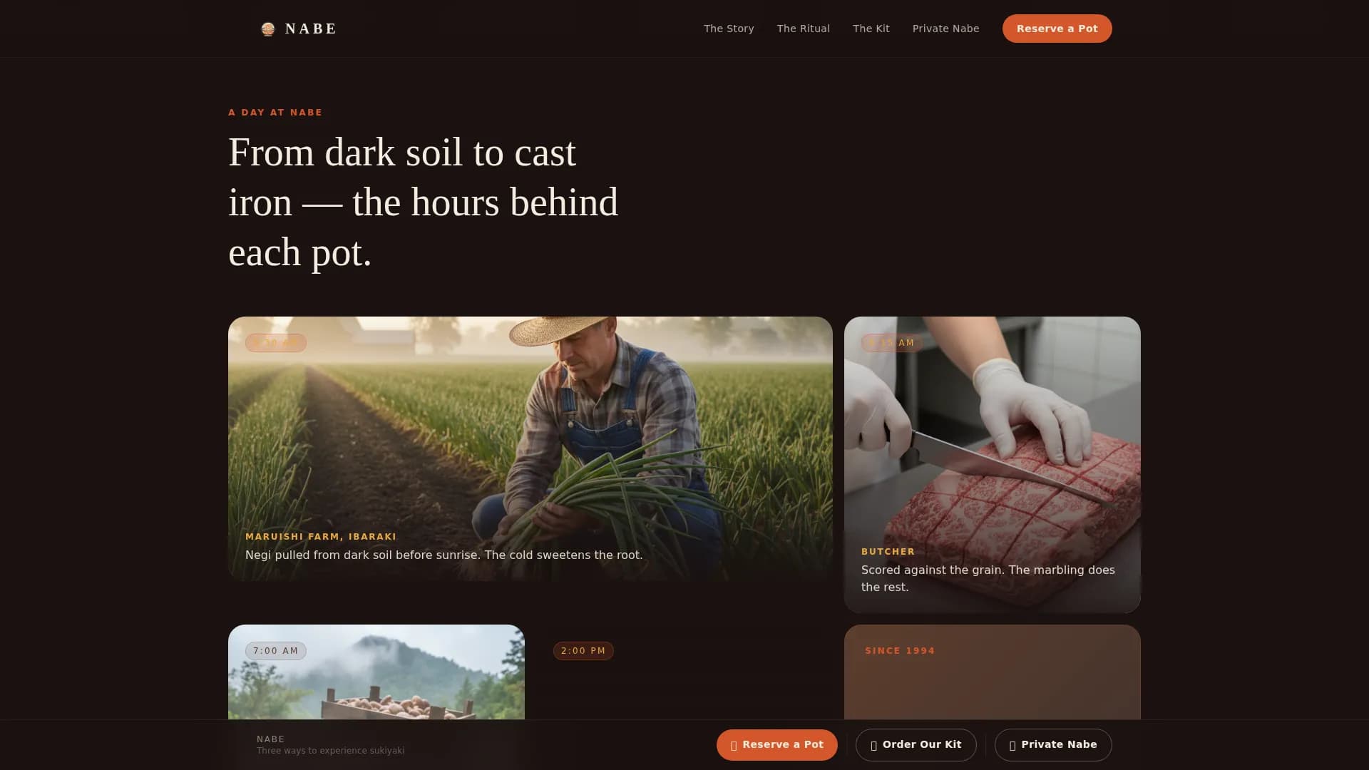 Regional & Specialty Restaurant Professional Website Template