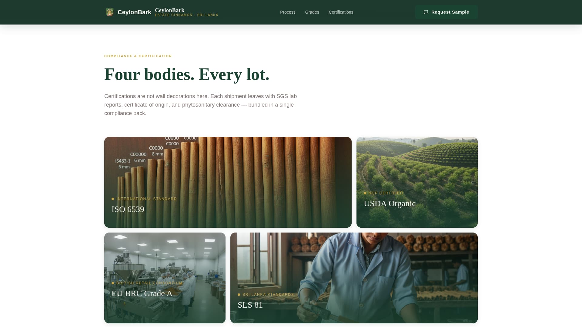 Spice & Herb Farm Specialist Professional Website Template